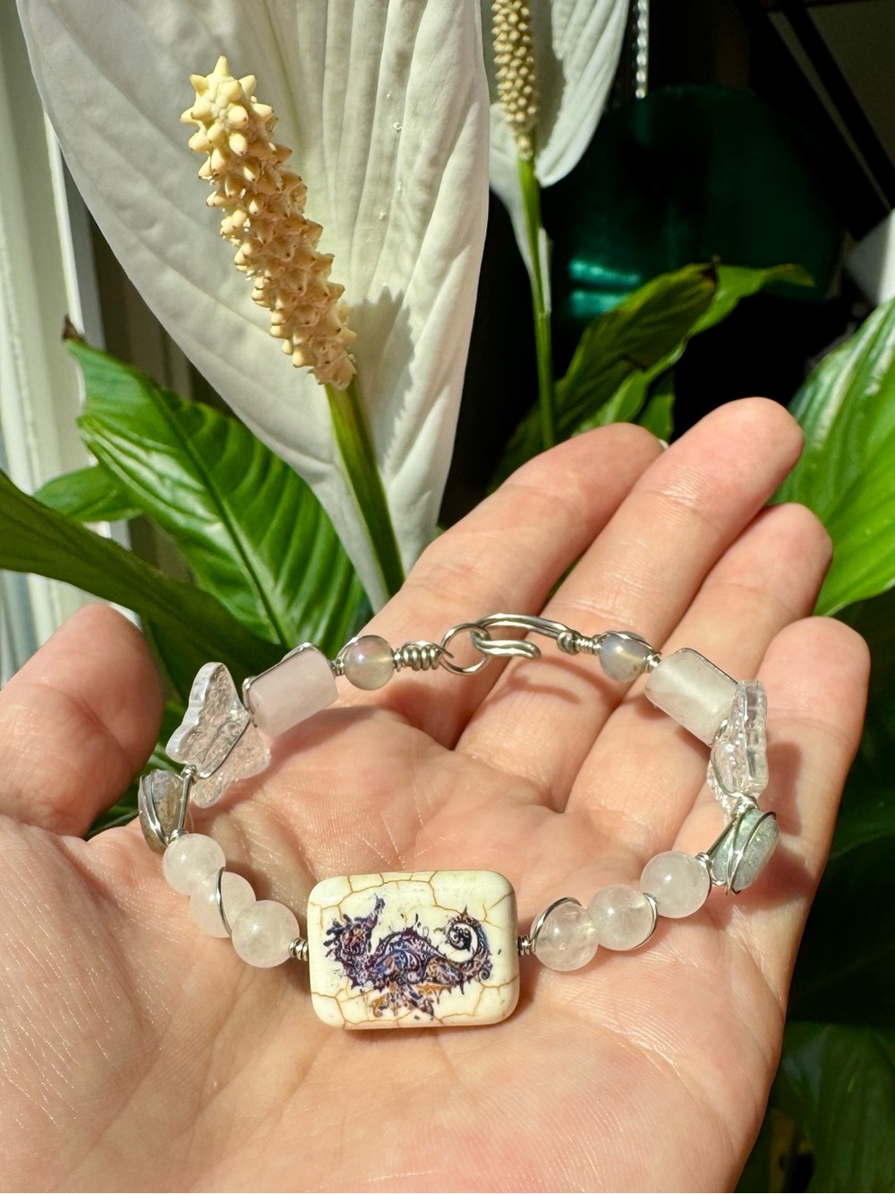 ✨Multi Gemstone Seahorse Bracelet ✨